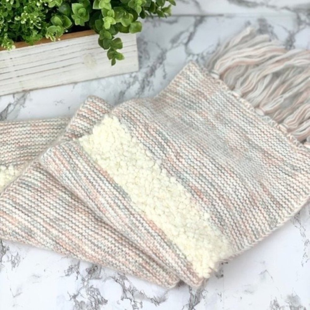Knitted Fringe Scarf